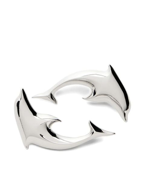 Blumarine dolphin ear cuffs - Silver