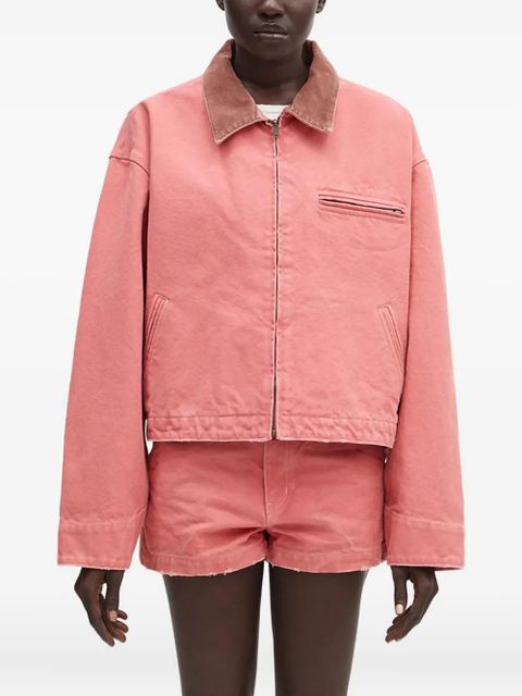AMBUSH corduroy-collar zip-up jacket - Pink - zdjęcie produktu nr 1