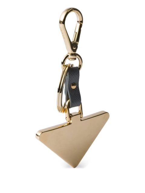 Prada triangle-logo keychain - Gold - zdjęcie produktu nr 2