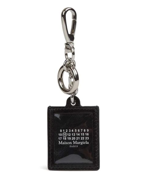 Maison Margiela logo-detail keyring - Black - zdjęcie produktu nr 1