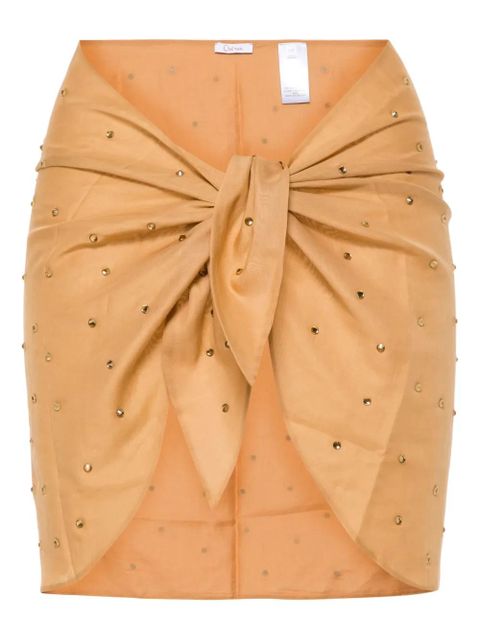 Oséree crystal-embellished tied cover-up - Neutrals - zdjęcie produktu nr 1