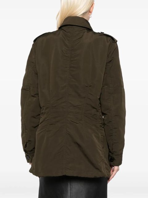 TOM FORD drawstring waist military jacket - Green