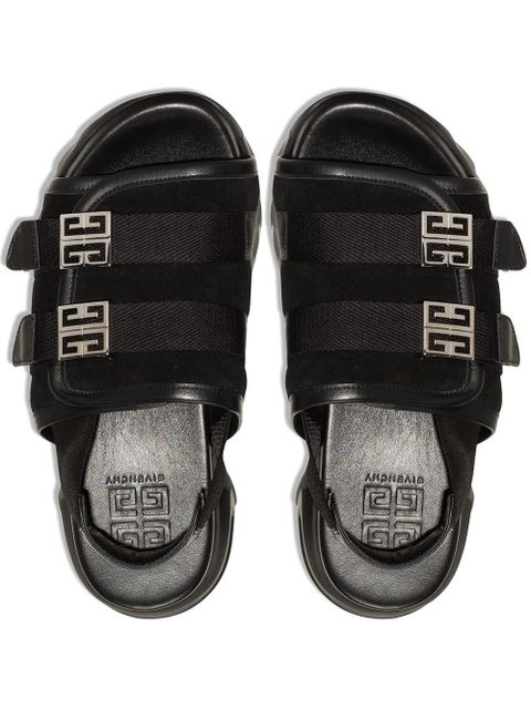 Givenchy Marshmallow slingback leather sandals - Black
