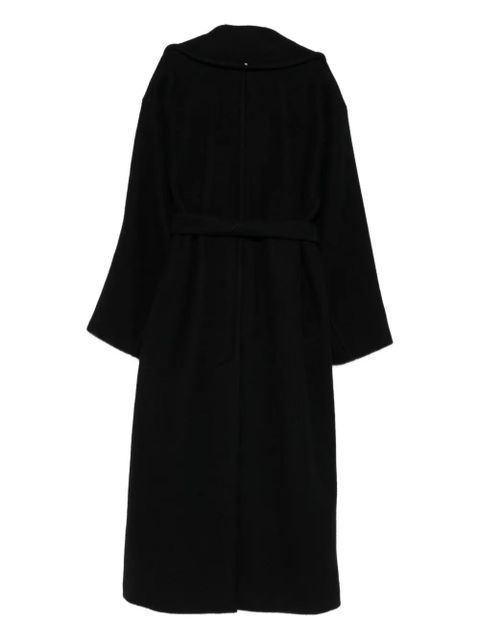 Sportmax virgin-wool belted coat - Black