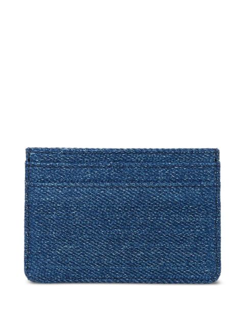 GANNI heart-stud card holder - Blue