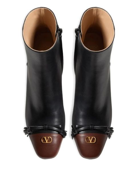 Valentino Garavani 60mm Valet Du Roi leather ankle boots - Black