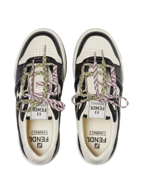 FENDI Match logo-detail sneakers - Black