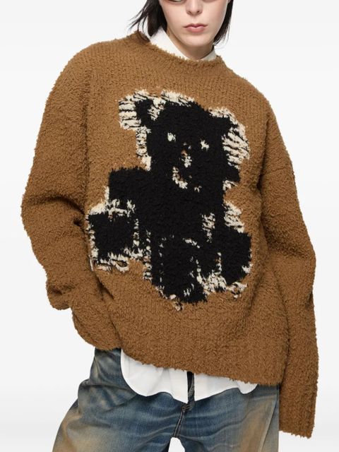Acne Studios teddy-bear long-sleeve sweater - Brown - zdjęcie produktu nr 2