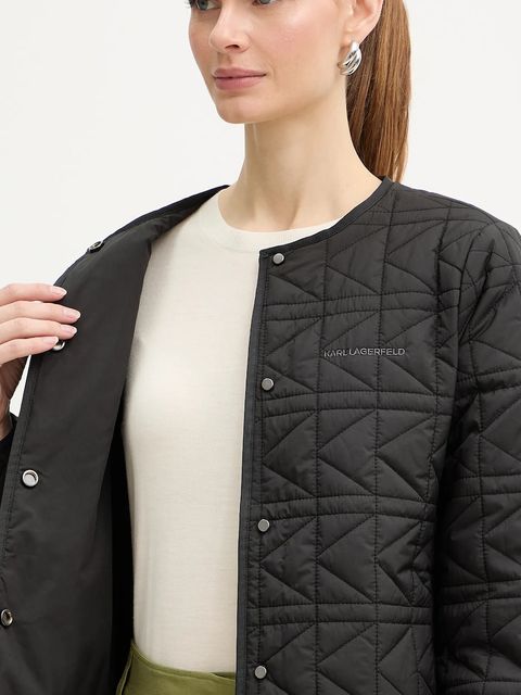 Karl Lagerfeld kurtka K QUILT kolor czarny przejściowa B1W15041