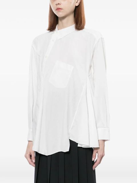 Comme Des Garçons asymmetric shirt - White