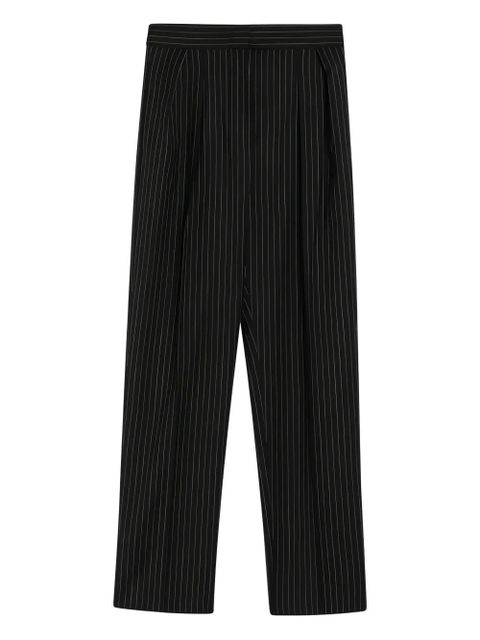 Max Mara pinstripe pleated trousers - Black - zdjęcie produktu nr 1