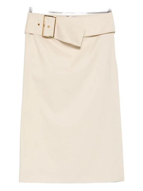 Rowen Rose buckle midi skirt - Neutrals