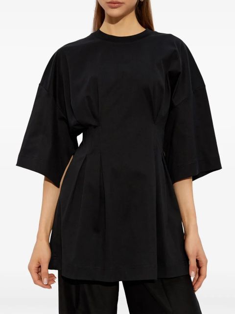 Max Mara fitted-waist cotton T-shirt - Black