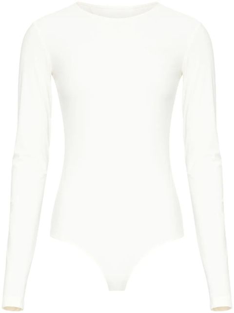 MM6 Maison Margiela numbers-motif bodysuit - White - zdjęcie produktu nr 1
