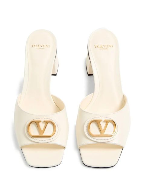 Valentino Garavani 60mm VLogo Signature sandals - White