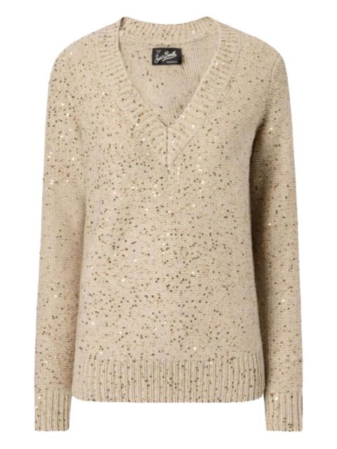 MC2 Saint Barth v-neck sweater - Brown - zdjęcie produktu nr 1