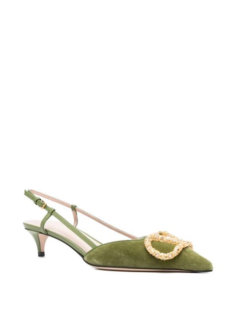 Valentino Garavani slingback embellished pumps - Green - zdjęcie produktu nr 2