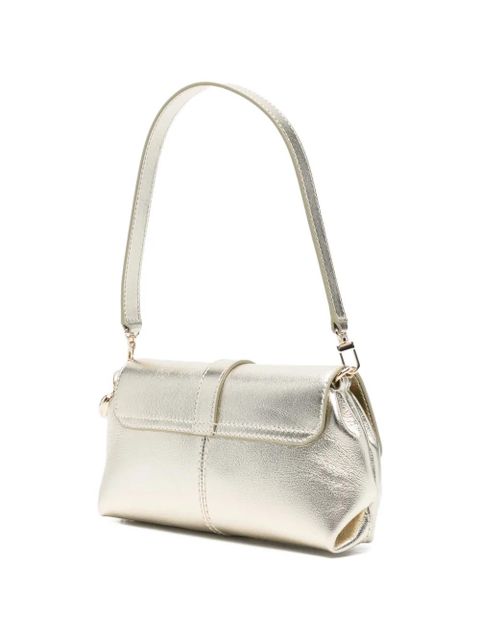 Maje small Miss Walk buckle-detail leather shoulder bag - Gold