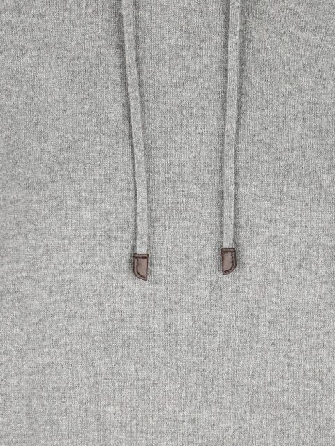 Loro Piana Merano ribbed-detailed hoodie - Grey