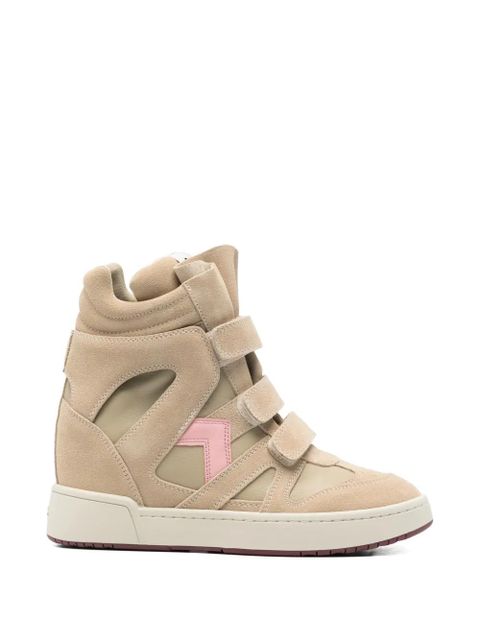 ISABEL MARANT high-top wedge sneakers - Neutrals - zdjęcie produktu nr 1