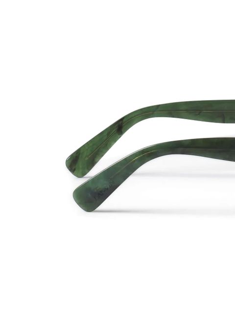 Lanvin geometric-frame sunglasses - Green