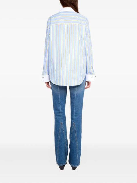 Zadig&Voltaire striped cuff shirt - Blue