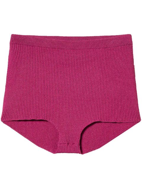 TWINSET knitted shorts - Red - zdjęcie produktu nr 1
