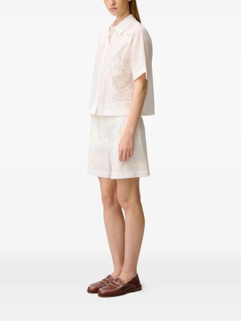 Claudie Pierlot embroidered shorts - White