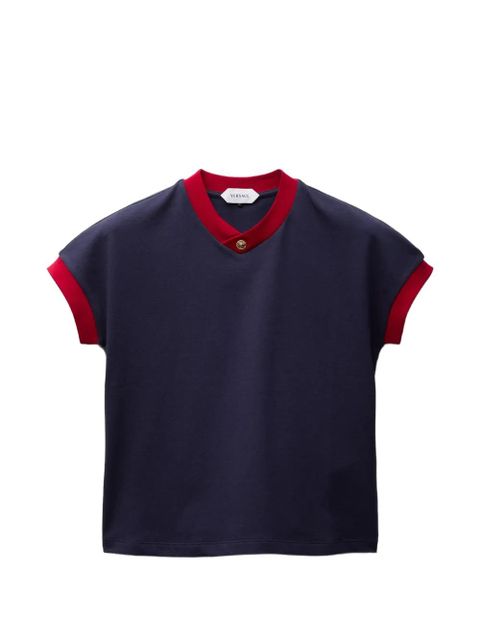 Versace stretch cotton-jersey T-shirt - Blue - zdjęcie produktu nr 1