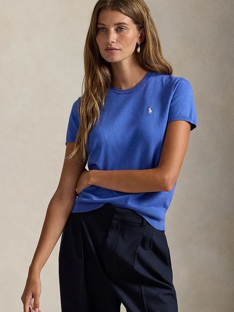Polo Ralph Lauren sweter damski kolor niebieski lekki 211971872 - zdjęcie produktu nr 1