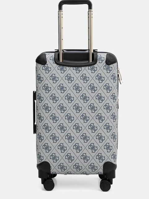 Guess walizka BERTA MEDIUM kolor niebieski TWOB86 88982