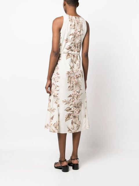 TWINSET floral-print sleeveless dress - Neutrals