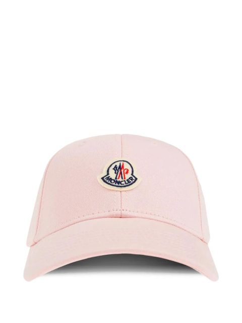 Moncler logo-patch baseball cap - Pink - zdjęcie produktu nr 1