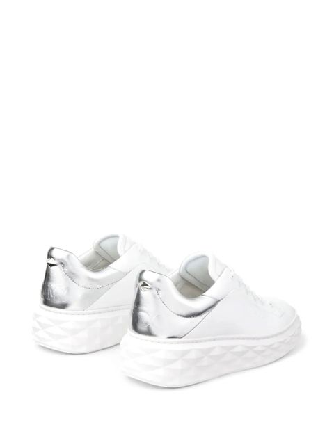 Jimmy Choo Diamond Maxi/F II leather sneakers - White - zdjęcie produktu nr 2
