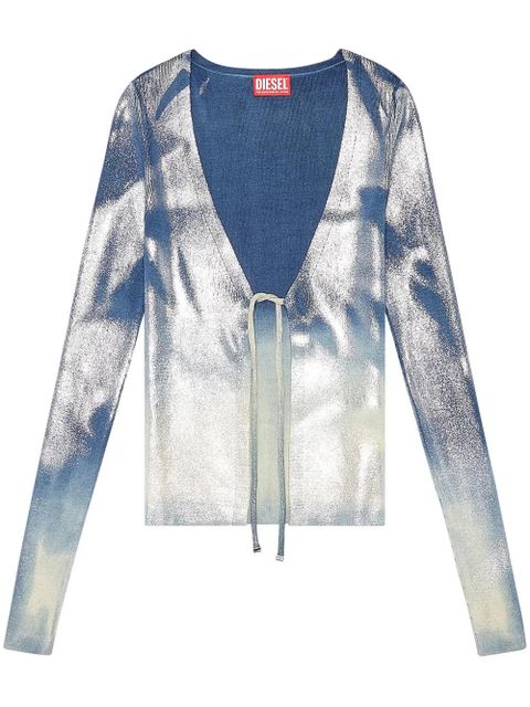 Diesel M-Isolde faded cardigan - Blue - zdjęcie produktu nr 1