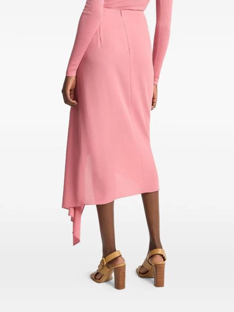 Michael Kors Cascade ruffled midi skirt - Pink