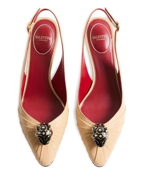 Valentino Garavani 55mm Panthea pleated pumps - Neutrals