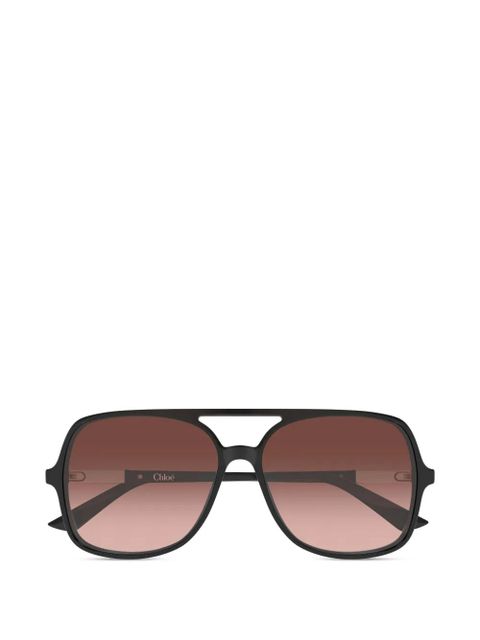 Chloé Eyewear pilot-frame sunglasses - Black - zdjęcie produktu nr 1