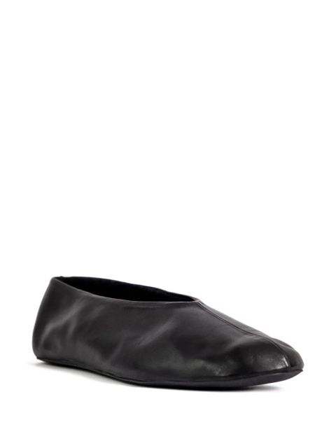 The Row slip-on ballet flats - Black