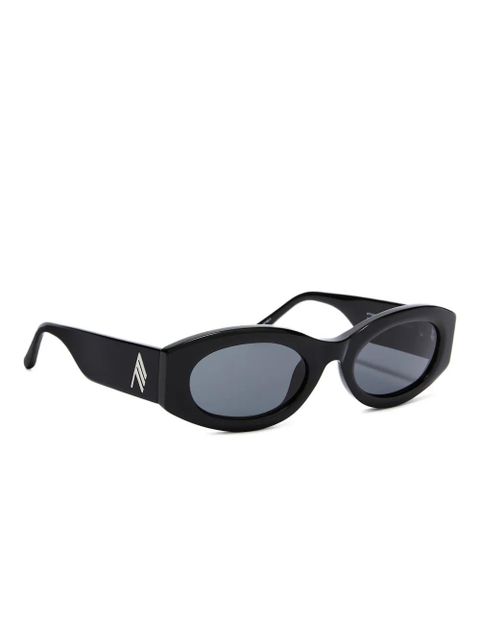 The Attico oval-frame sunglasses - Black - zdjęcie produktu nr 1