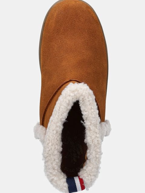 U.S. Polo Assn. botki ICY006 kolor brązowy na platformie lekko ocieplone ICY006W/EH1