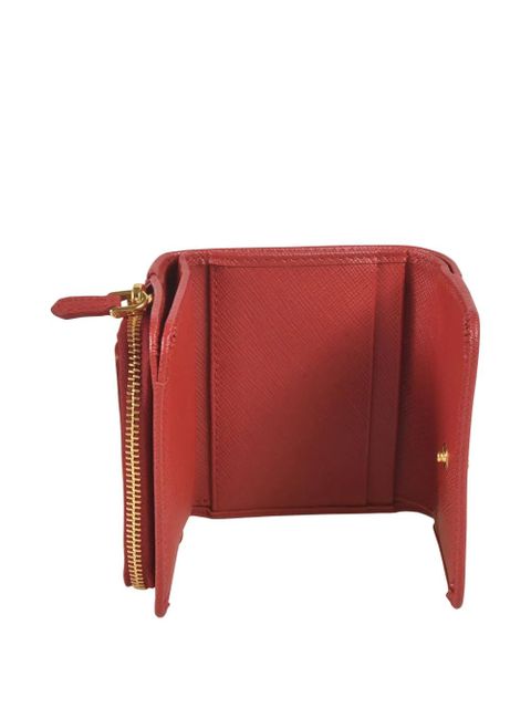 Prada logo-plaque wallet - Red - zdjęcie produktu nr 2