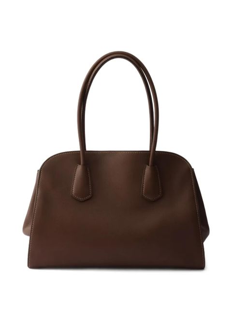 Prada medium leather tote bag - Brown - zdjęcie produktu nr 2
