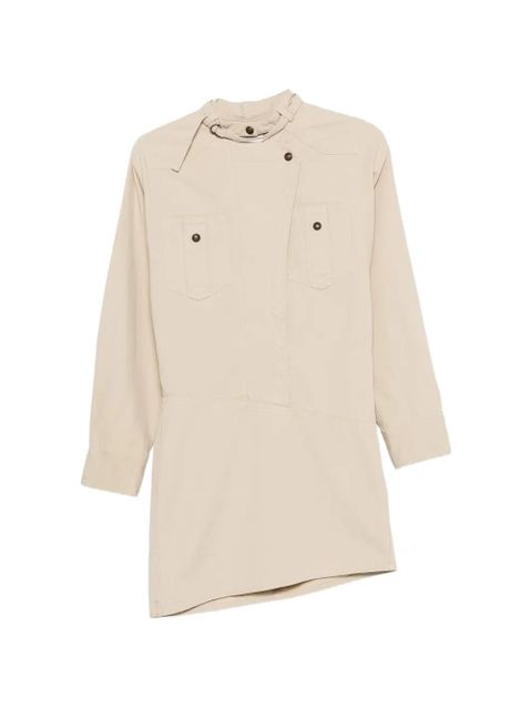 MARANT ÉTOILE Nouria chest-pocket mini dress - Neutrals - zdjęcie produktu nr 1