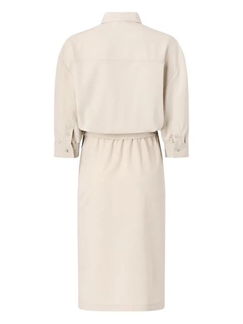 PINKO tie-waist shirt dress - Neutrals - zdjęcie produktu nr 2