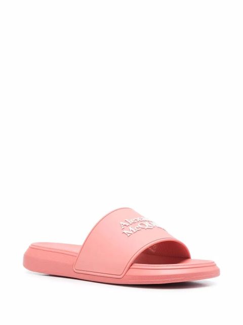 Alexander McQueen embossed-print slides - 6227 - zdjęcie produktu nr 2