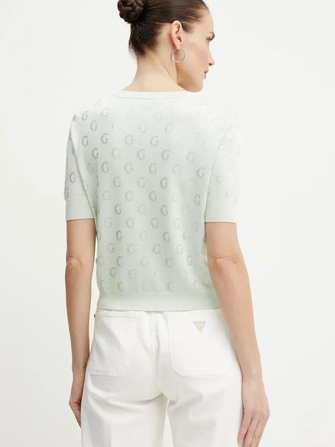 Guess t-shirt JASMINE damski kolor zielony W5GR05 Z3D60 - zdjęcie produktu nr 2