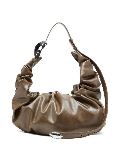 Diesel large Grab-D gathered shoulder bag - Brown