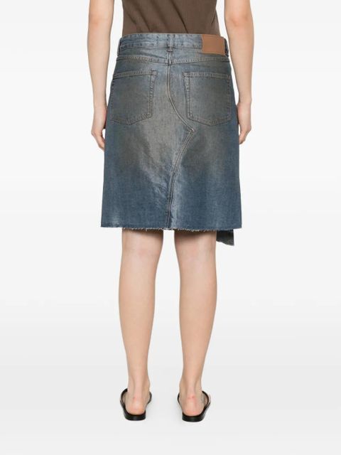 OUR LEGACY Craft asymmetric skirt - Blue