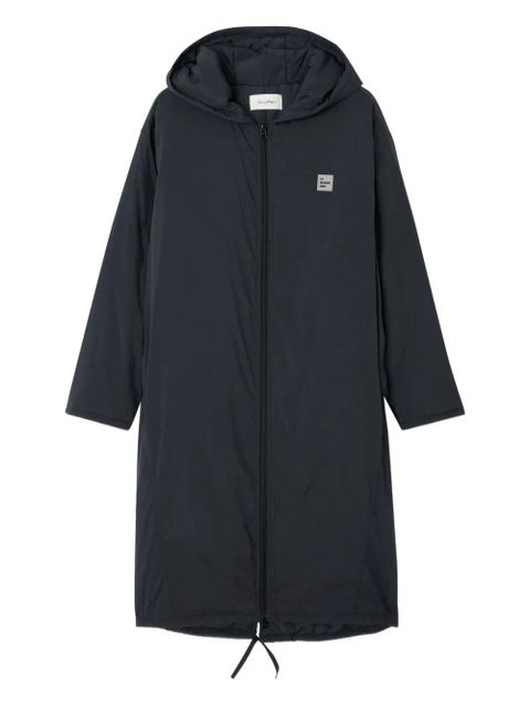 American Vintage Zotcity logo-patch parka - Blue - zdjęcie produktu nr 1